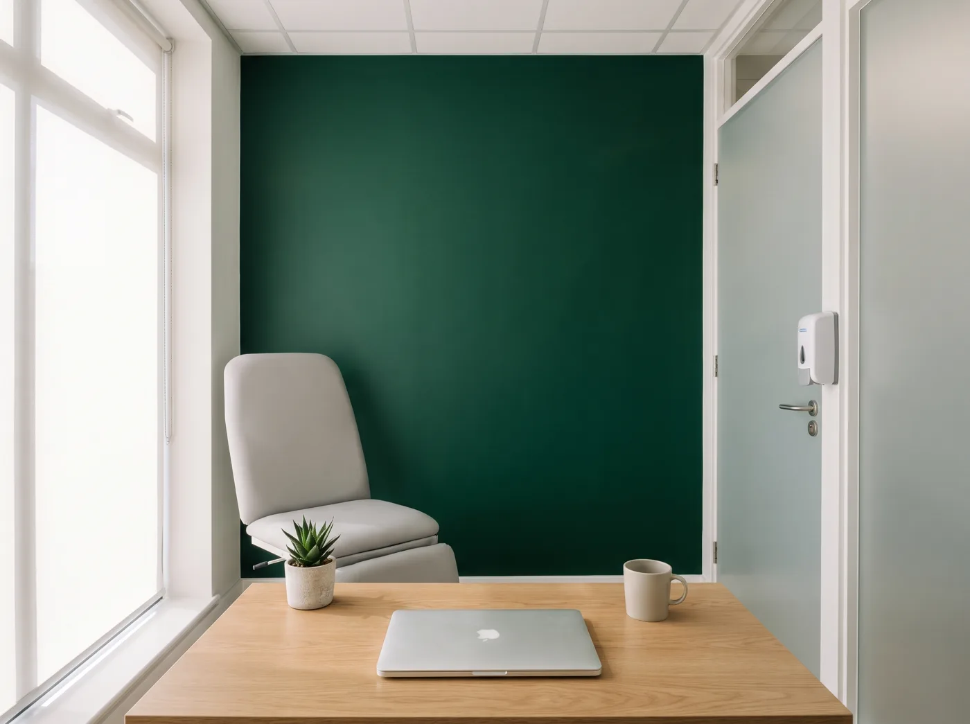 The private consultation room at Burntwood Clinic