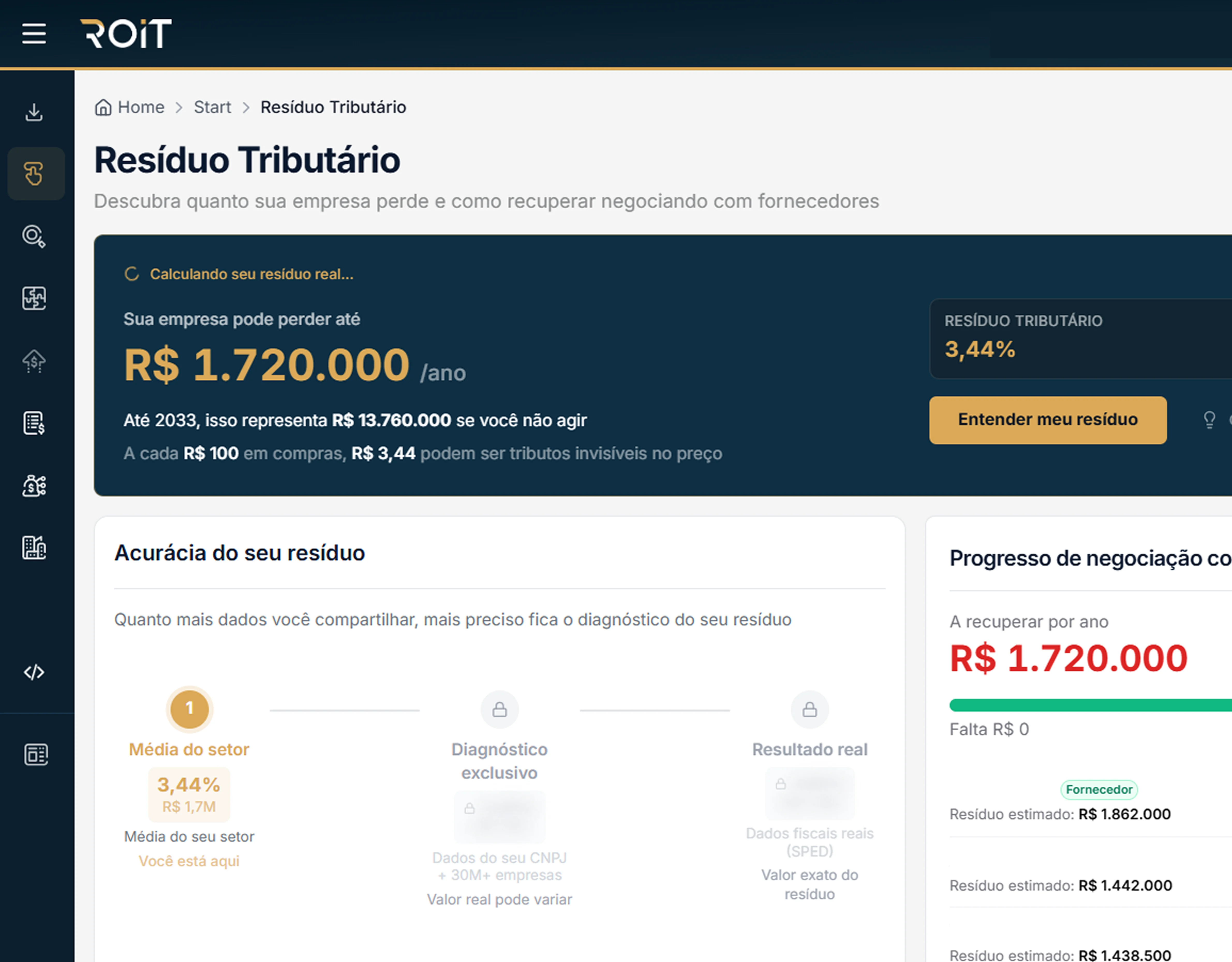 dados de processamento - strategy - roit - reforma tributaria