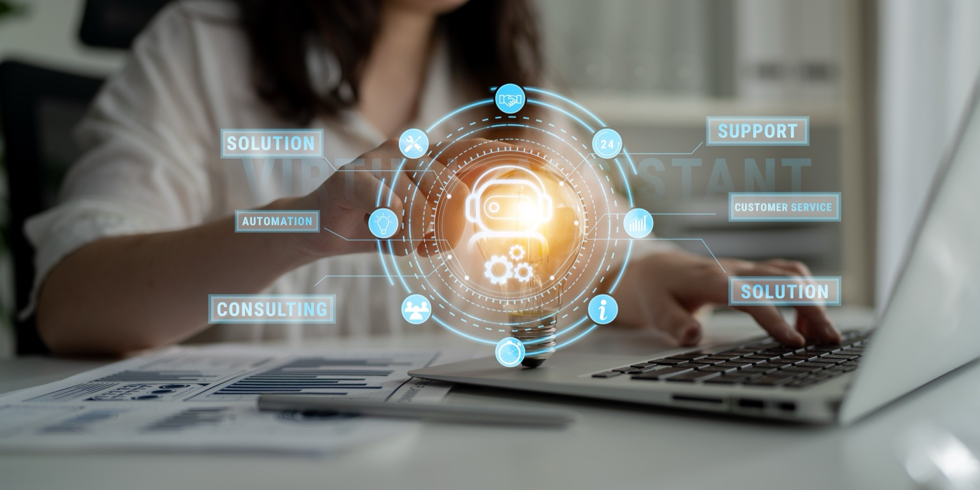 Virtual assistant service providing business support, consulting, and customer service solutions.