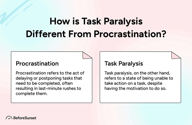 How is Task Paralysis Different From Procrastina