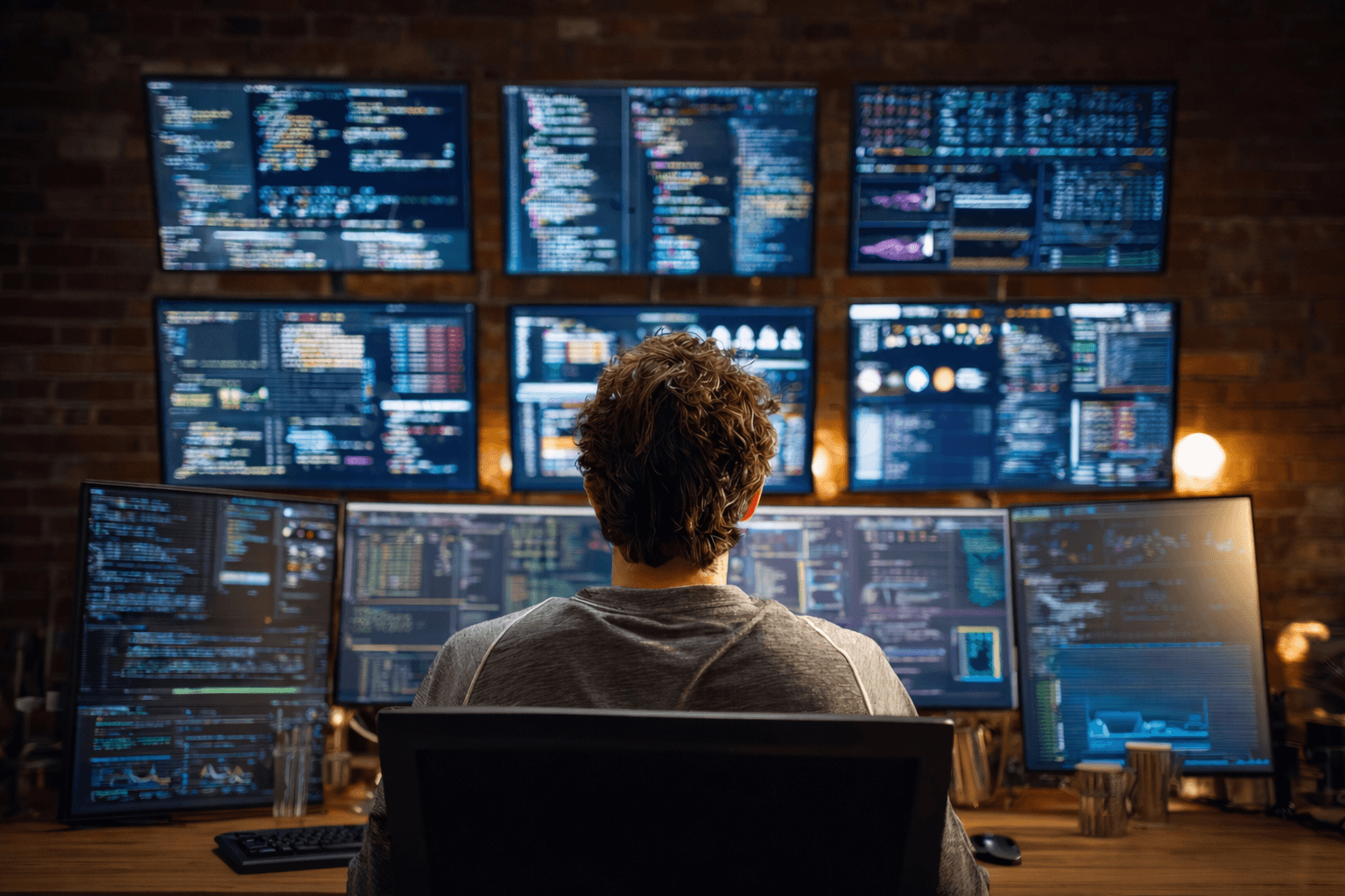 coder with multiple screens