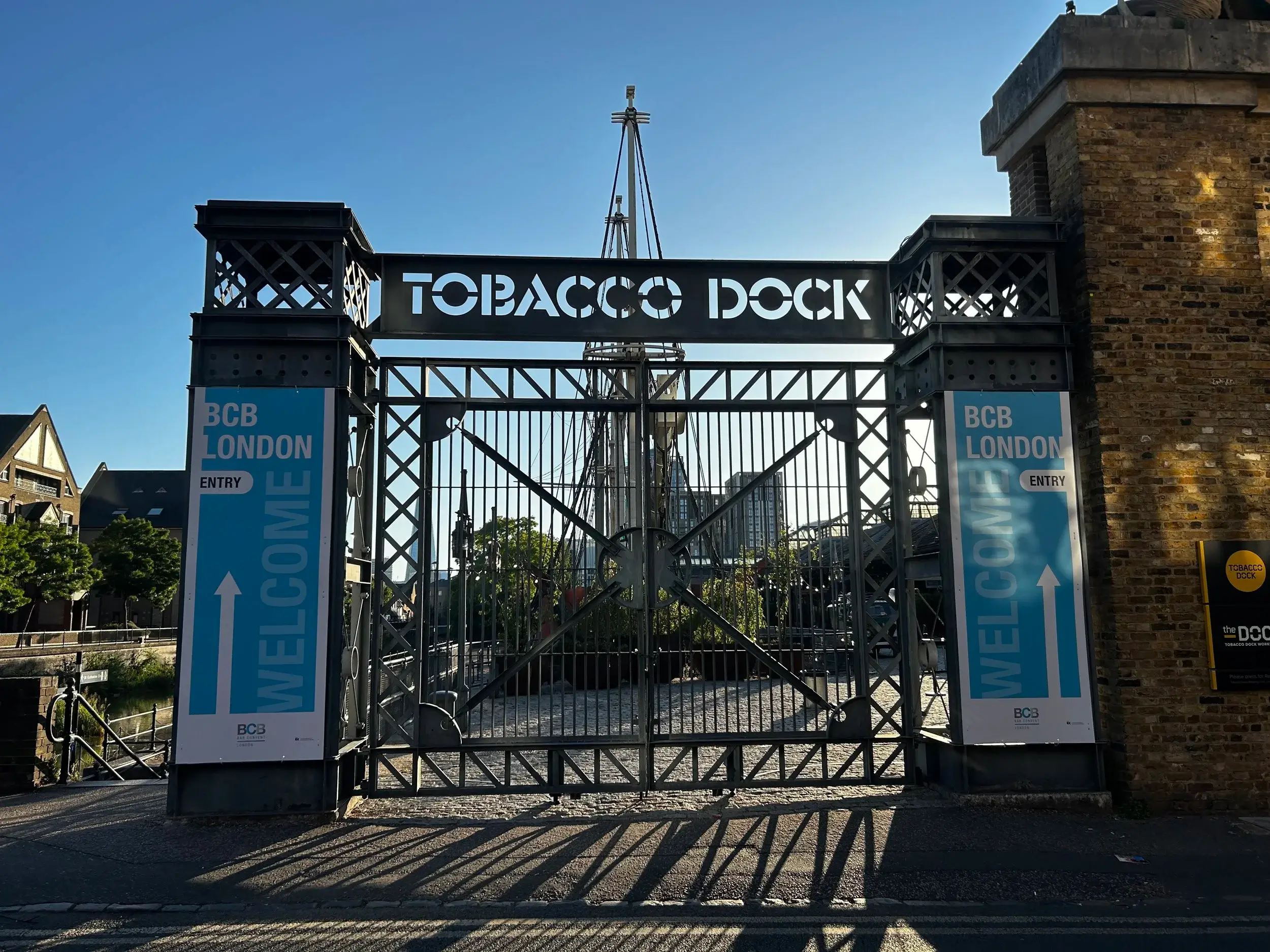 Entrance to Tobacco Dock in London