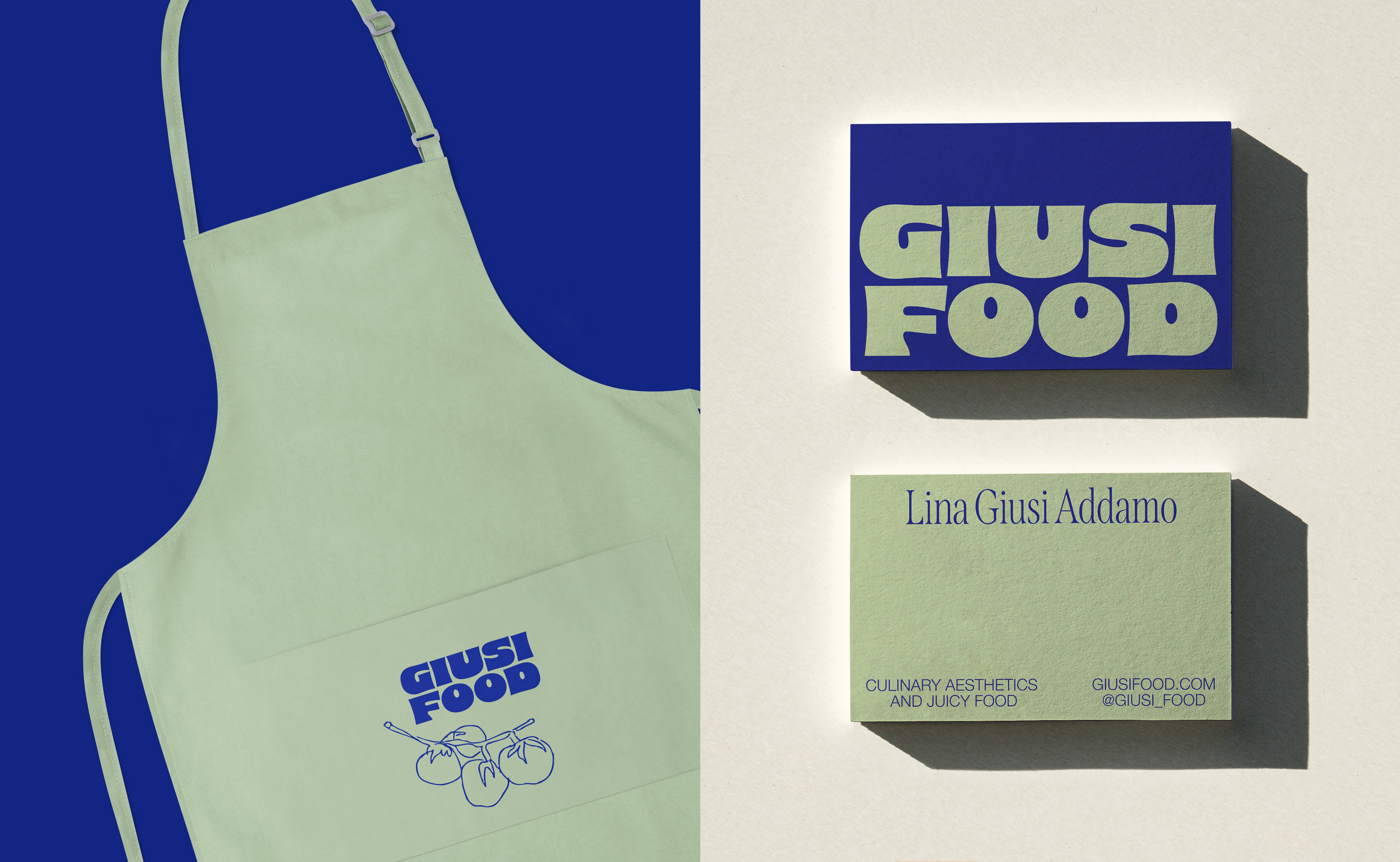 Brand Design für Social Media Brand Giusi Food – Business Cards