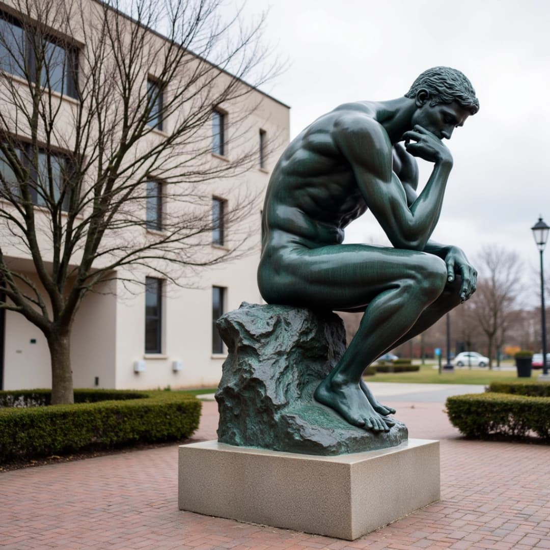 der denker, eine statue vom denker