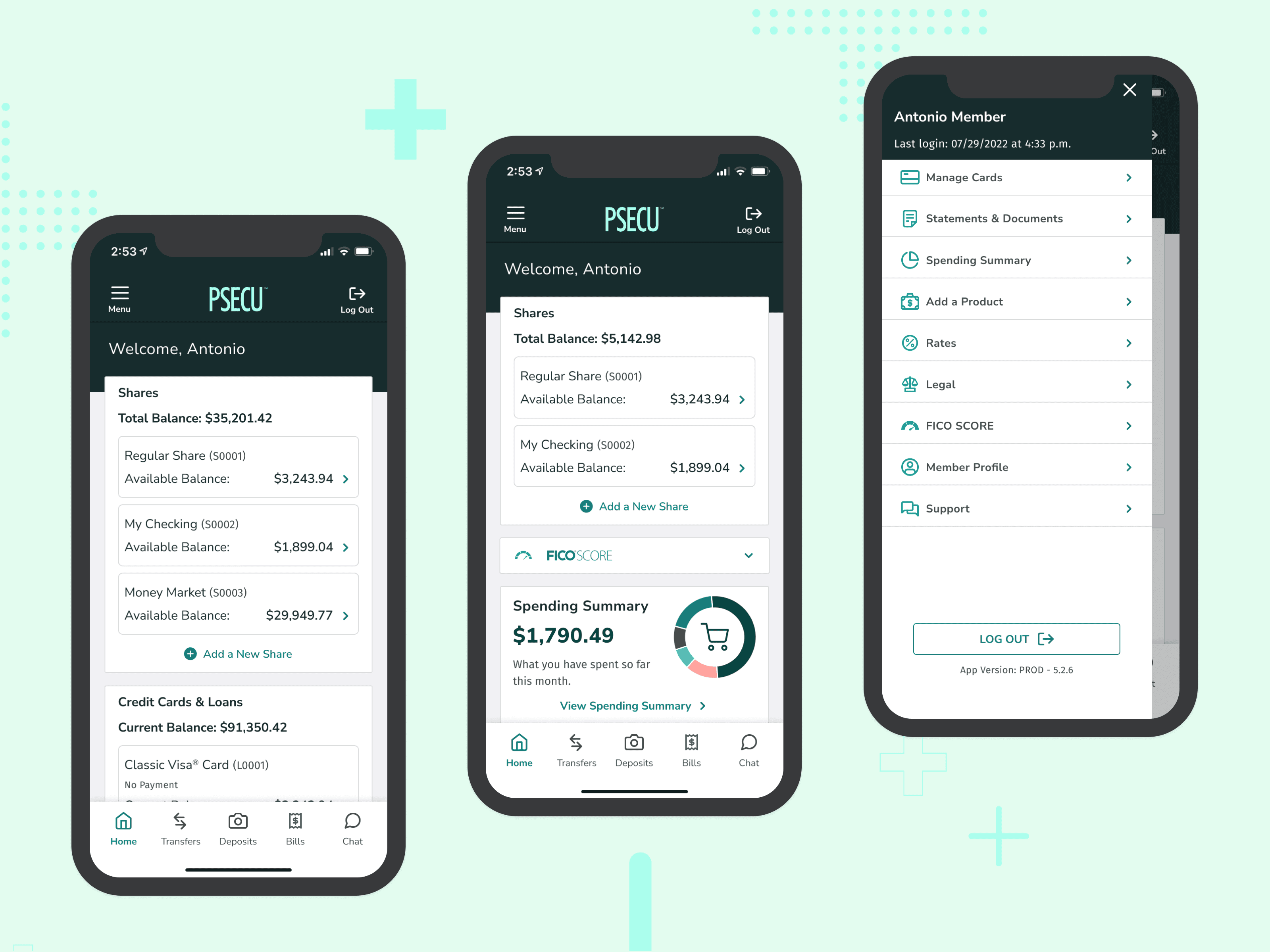 PSECU Mobile Dashboard