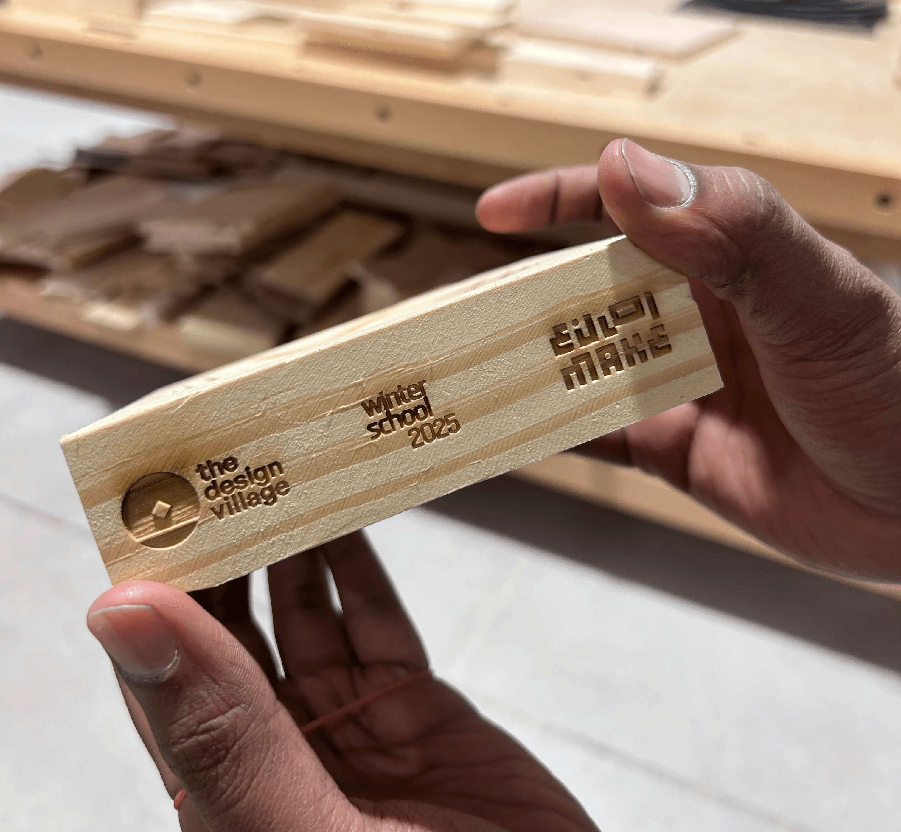 Phone showing Bloomy UI