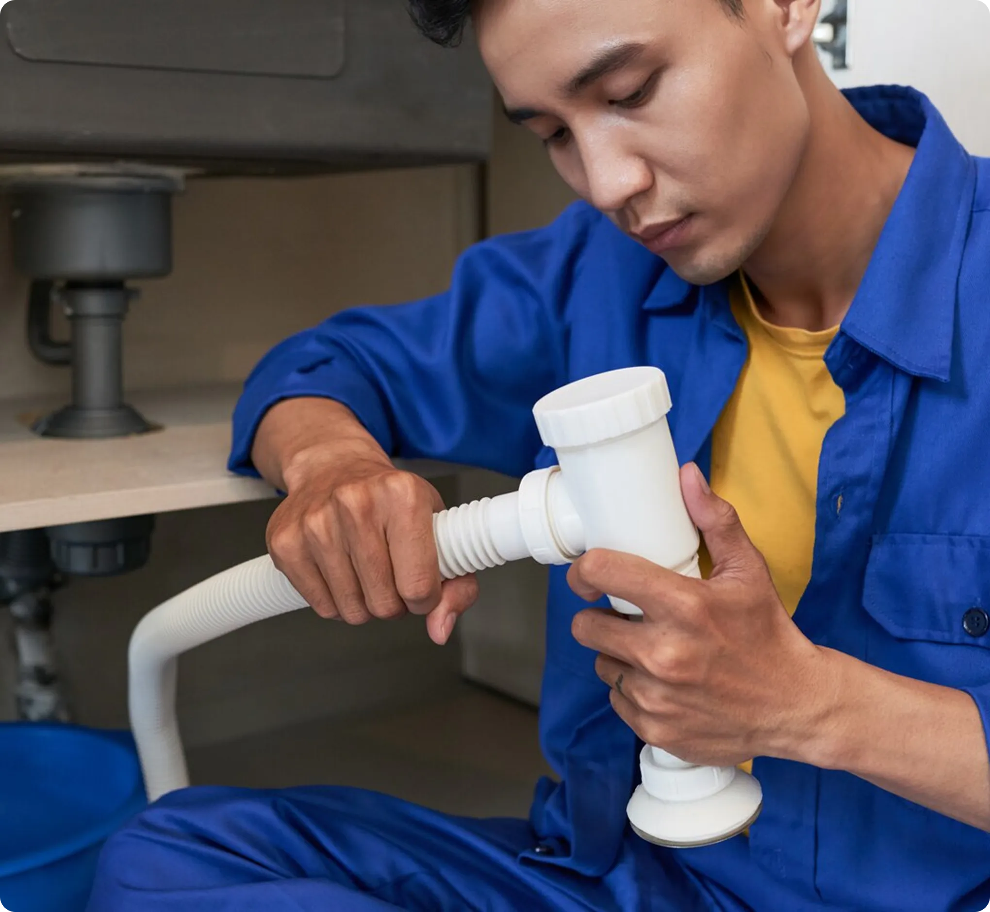 Pipewise technician fitting new pipework
