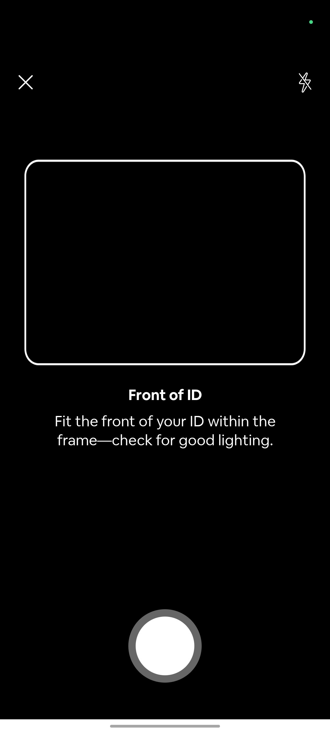 Airbnb Scan ID screen