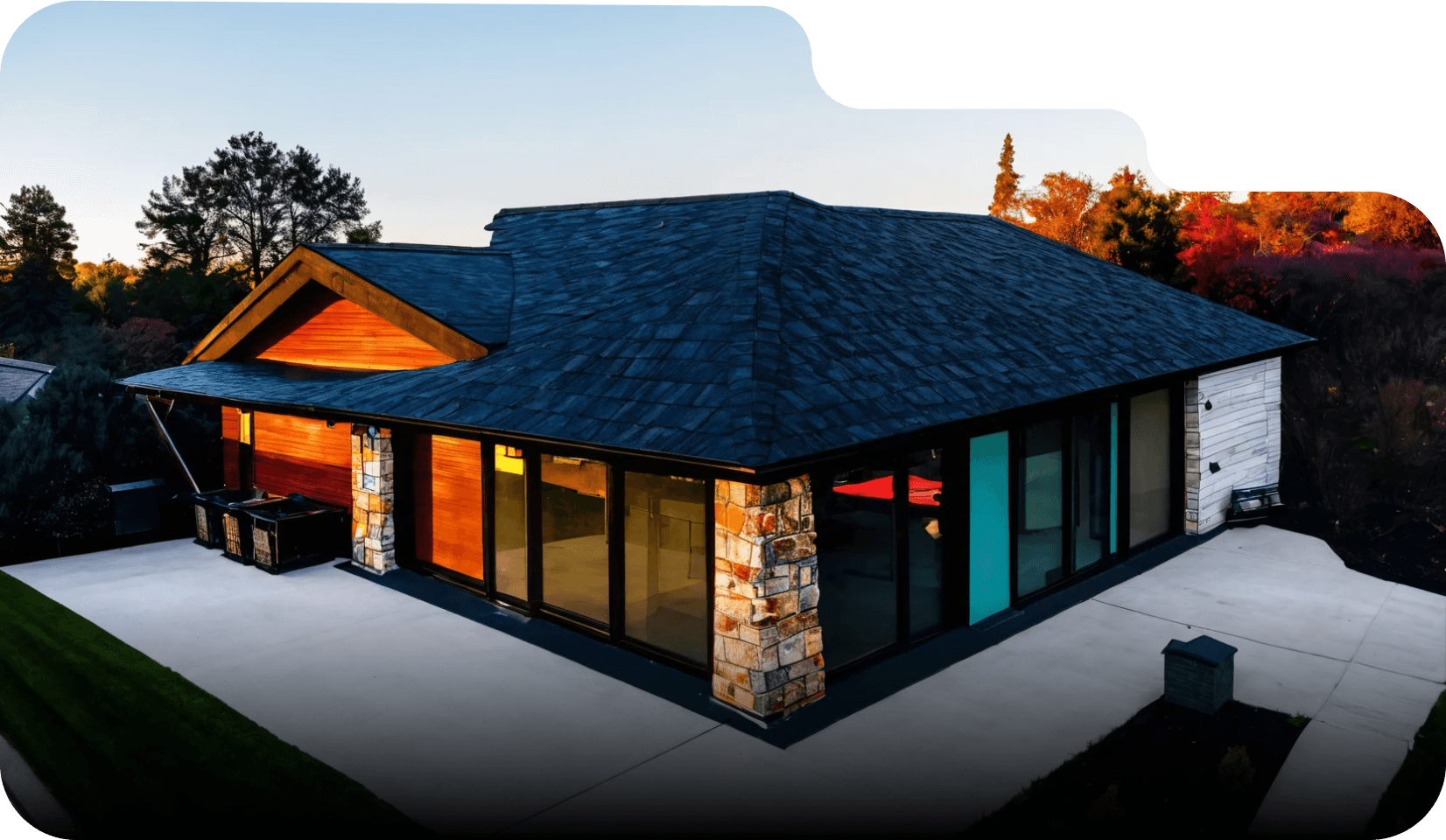 Roof after repair