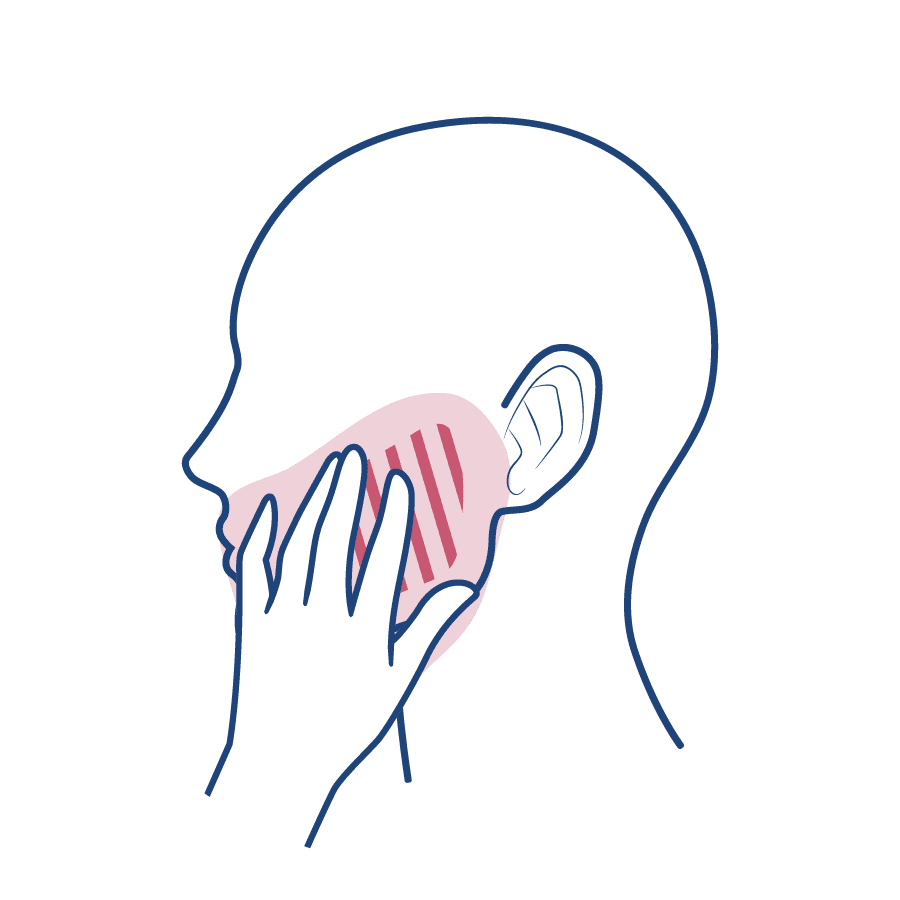 Ilustração de um homem de costas, com a parte da coluna sinalizada, representando a dor na região.