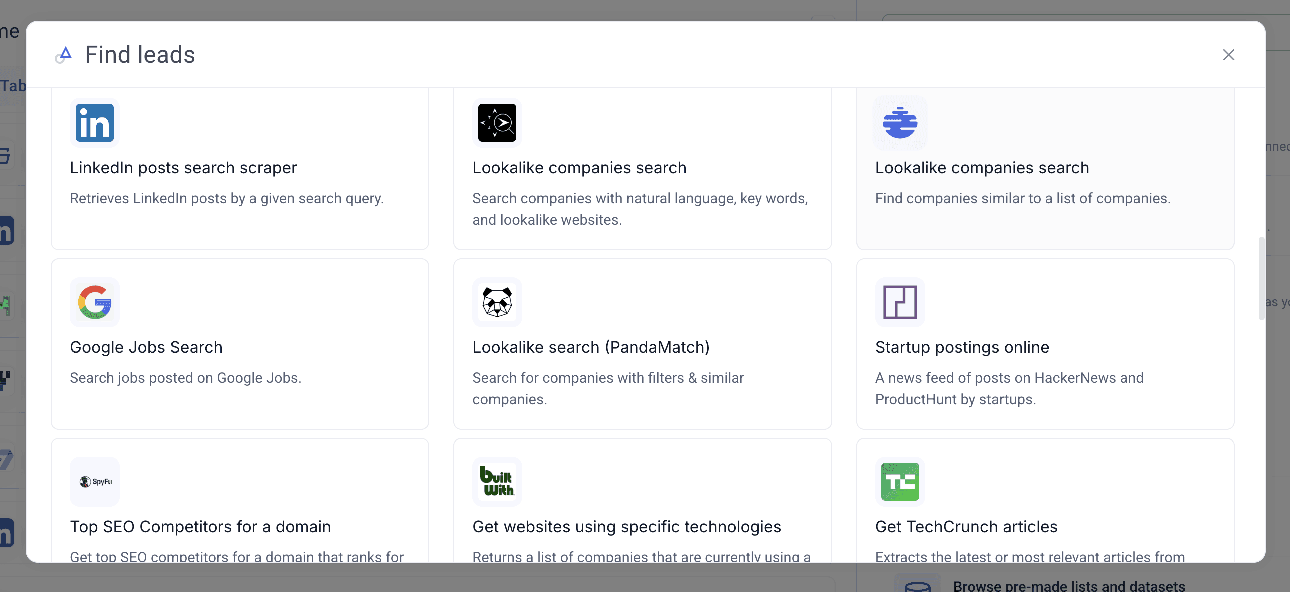 Databar multiple tools overview
