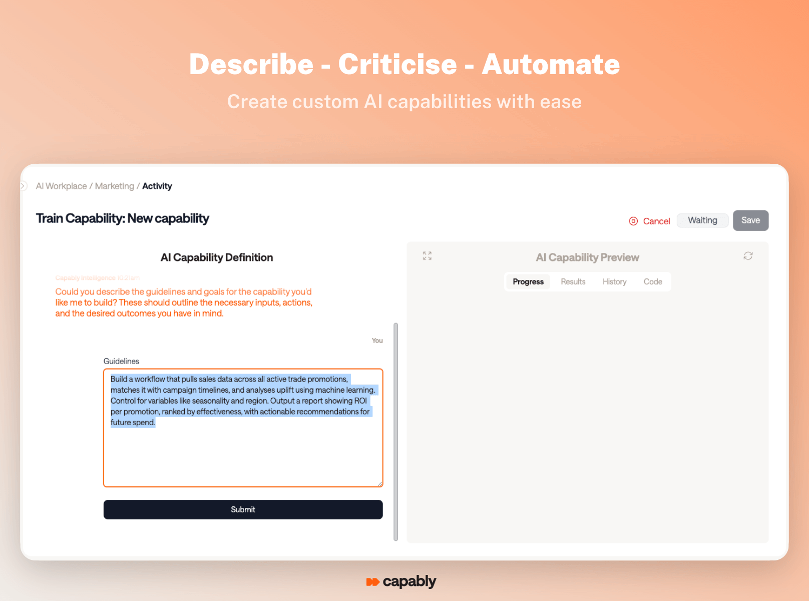 create agentic workflows without coding