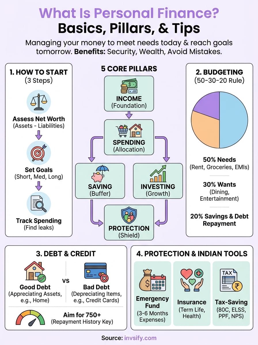 what is personal finance infographic