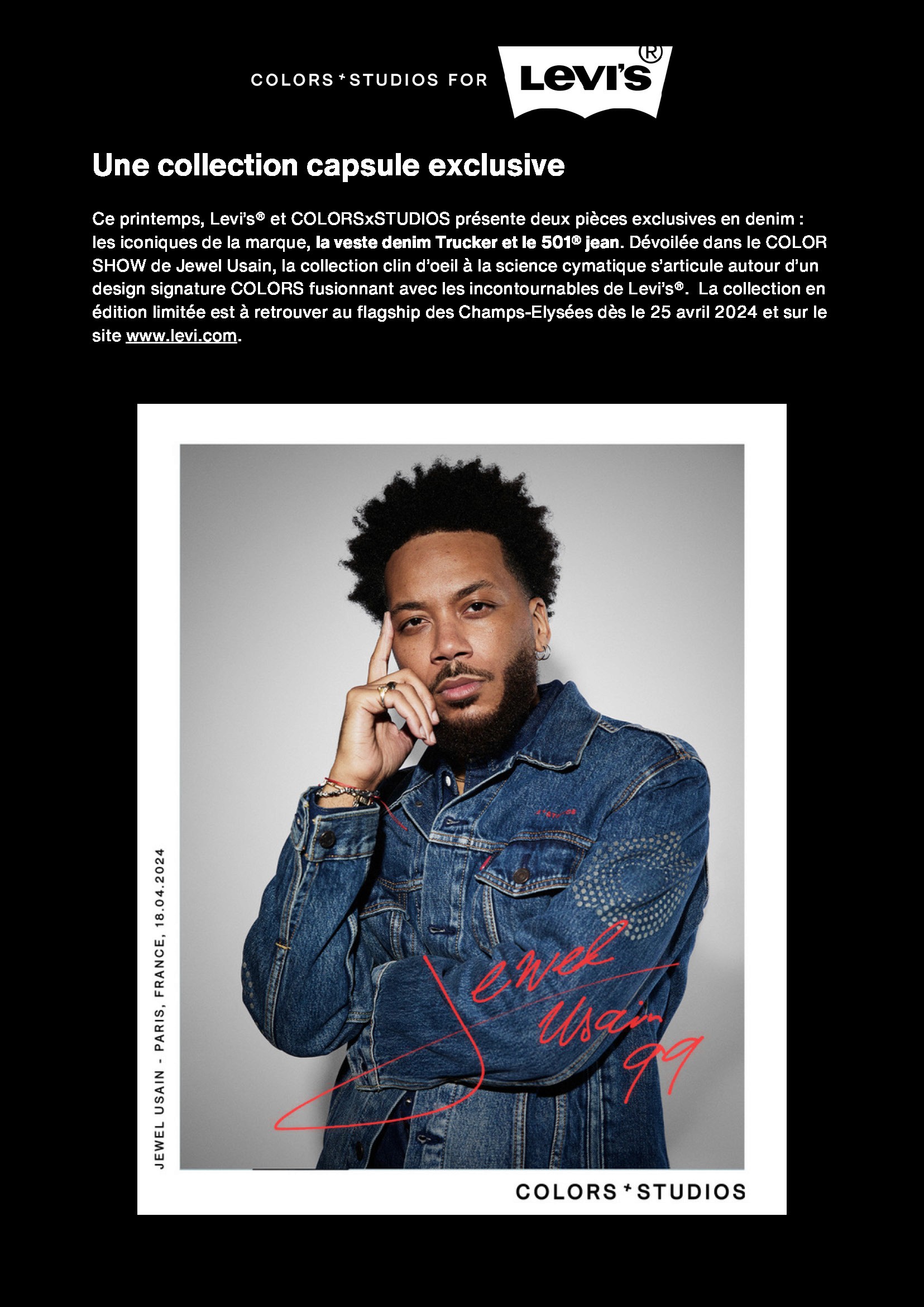 extrait d'une rédaction de texte pour levis