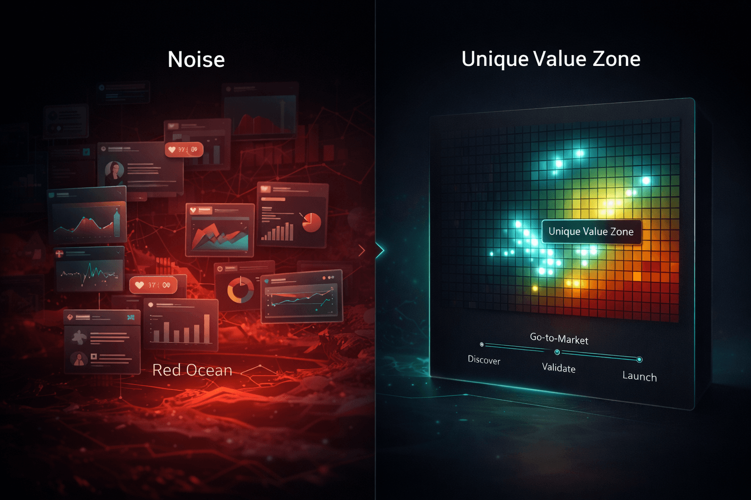 The image features a sleek, blue car driving down an open road, surrounded by a backdrop of autumnal trees with vibrant orange and yellow leaves.