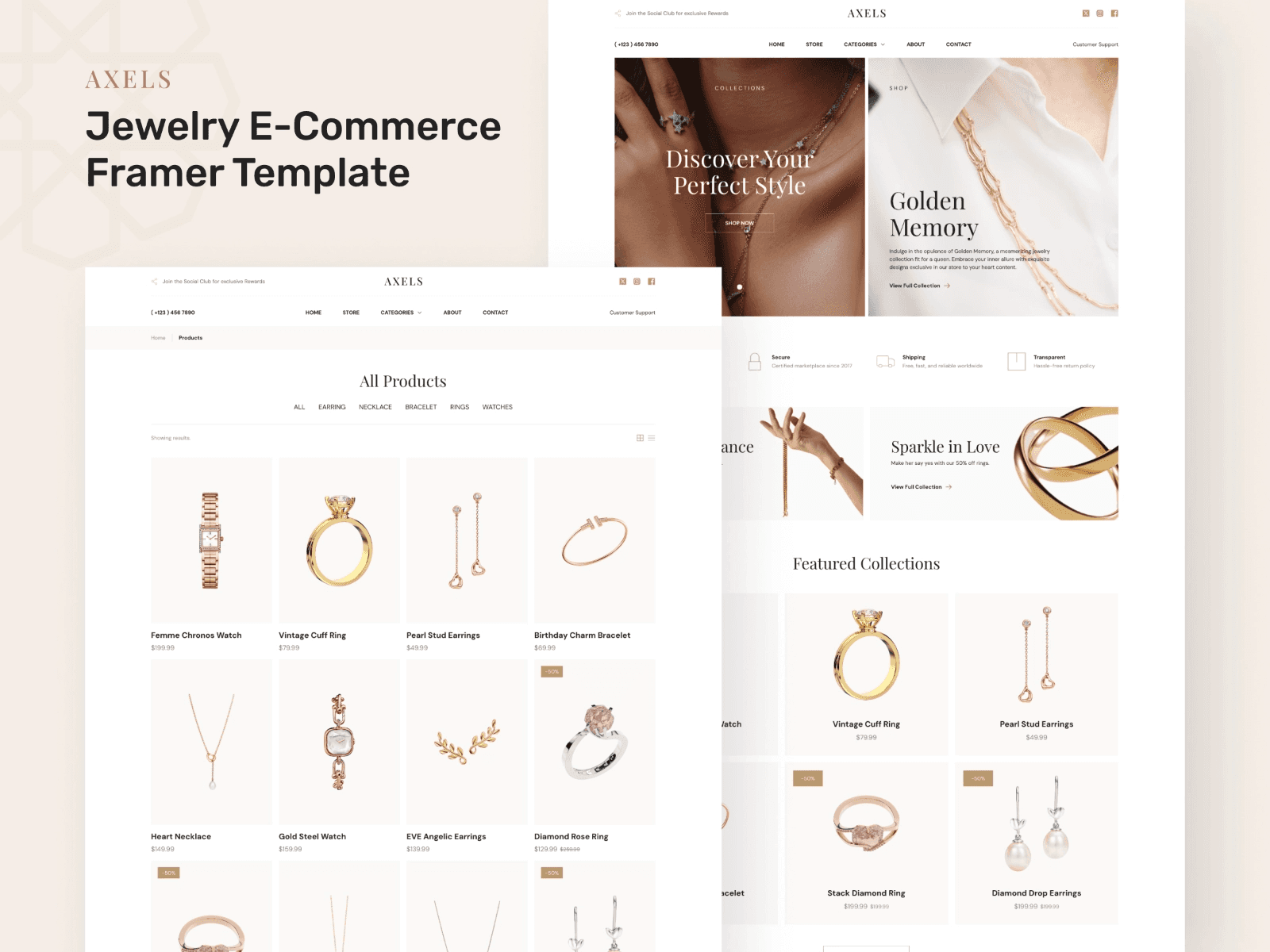 Top 19 Ecommerce Website Templates - Axels