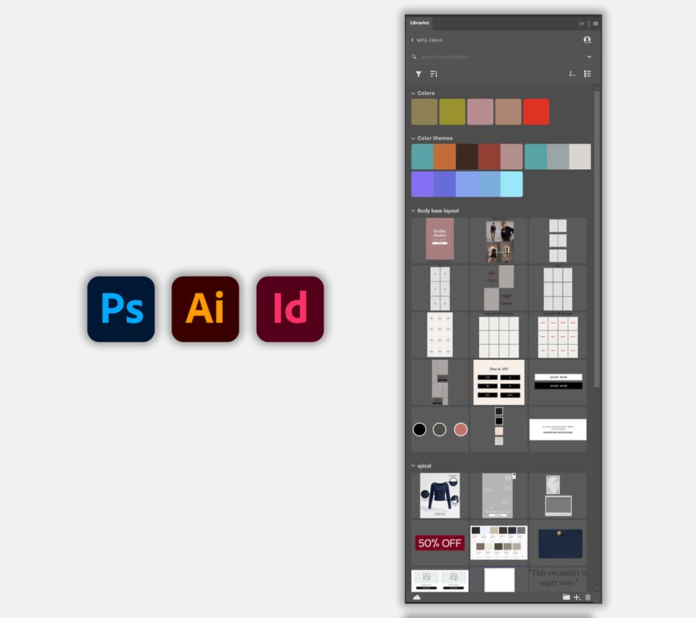 Adobe - asset libraries