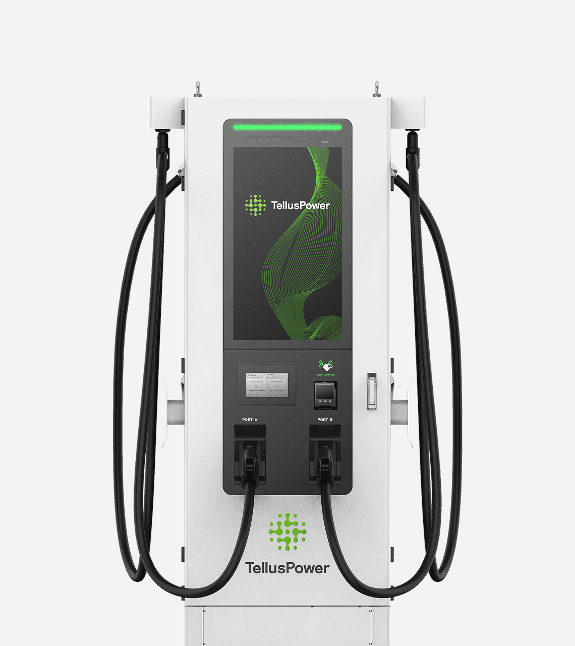 A smiling woman with her arms crossed, standing against a dark green background. She has long, dark hair.