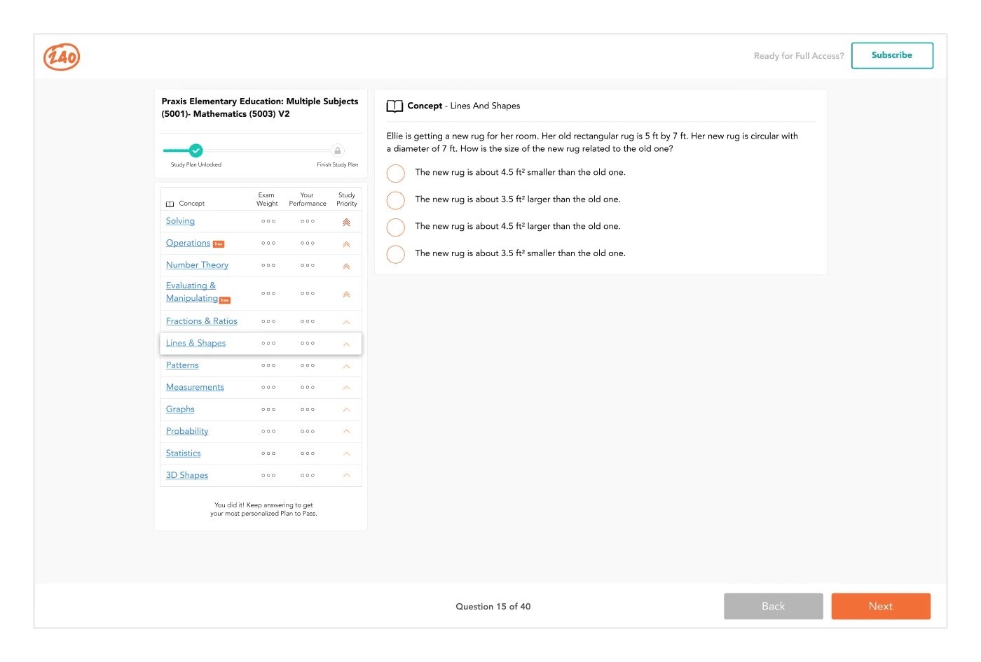 Plan to Pass feature