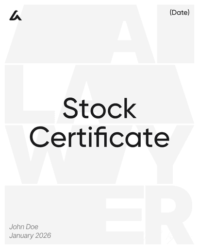 Stock Certificate