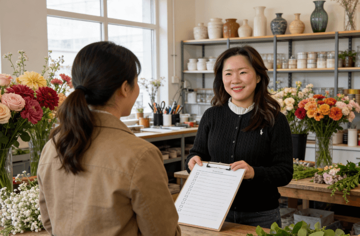 오늘 미소, 김미소 대표