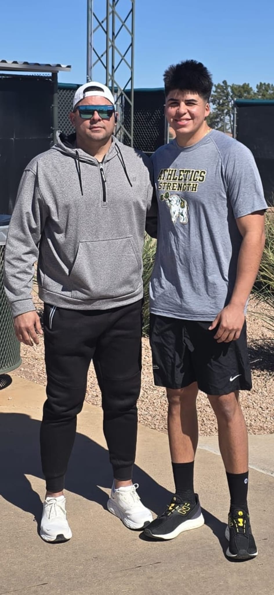 Coach explaining stuff to an athlete