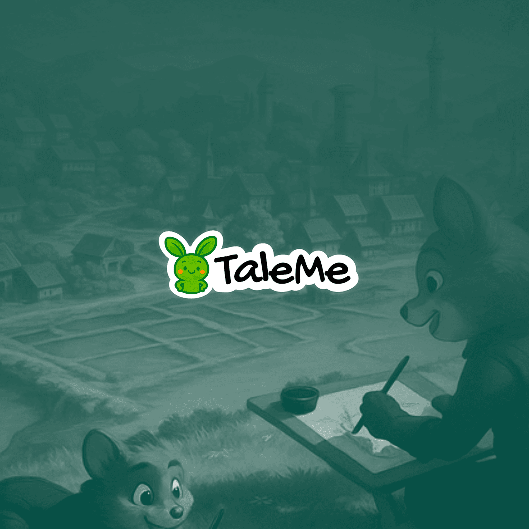 Logo TaleMe, application mobile accompagnée par l'agence Buddy pour son lancement