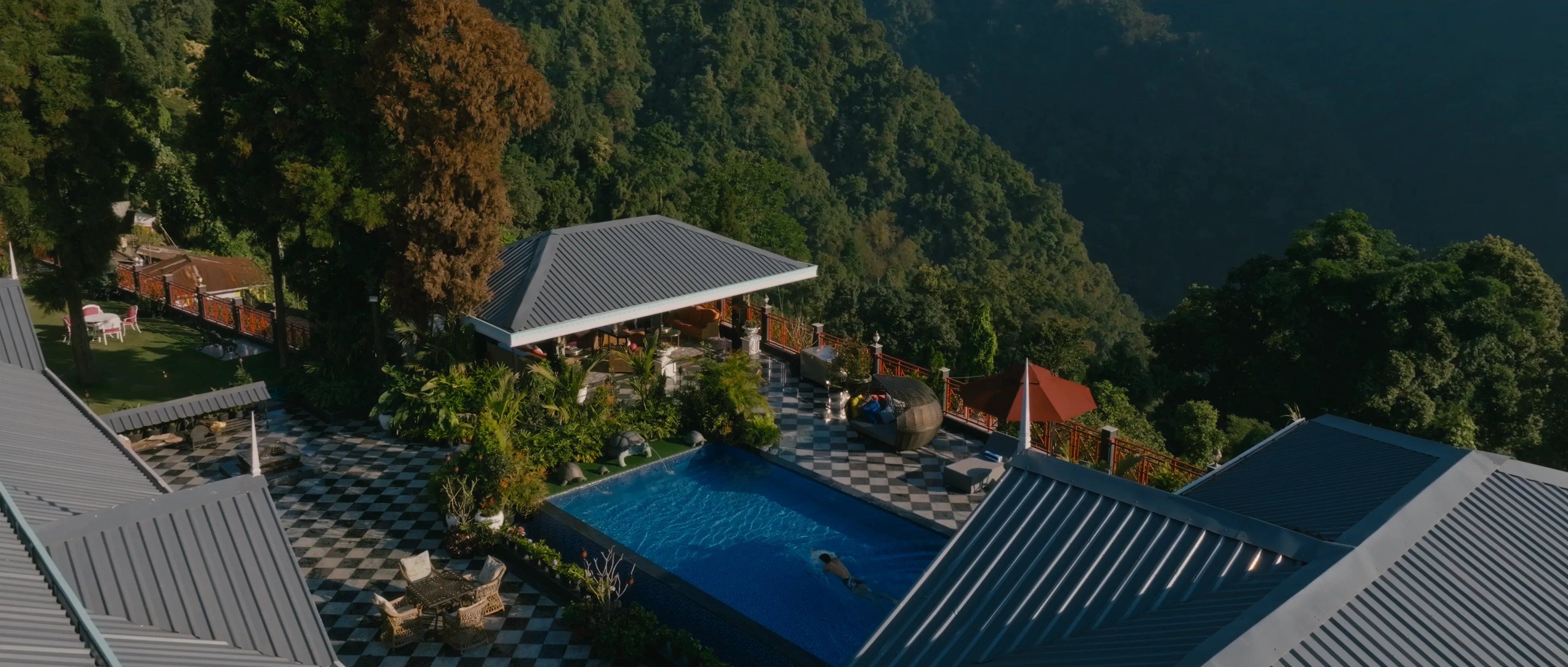 Film still from Mayfair Jungpana, Darjeeling — brand film by Tushar Rajpurohit