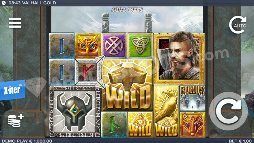 Valhall Gold (ELK Studios) - capture du jeu en mode base