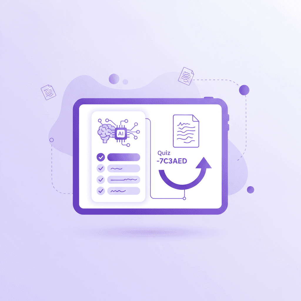 Penseum AI study platform analyzing iPad handwritten notes to generate interactive quizzes