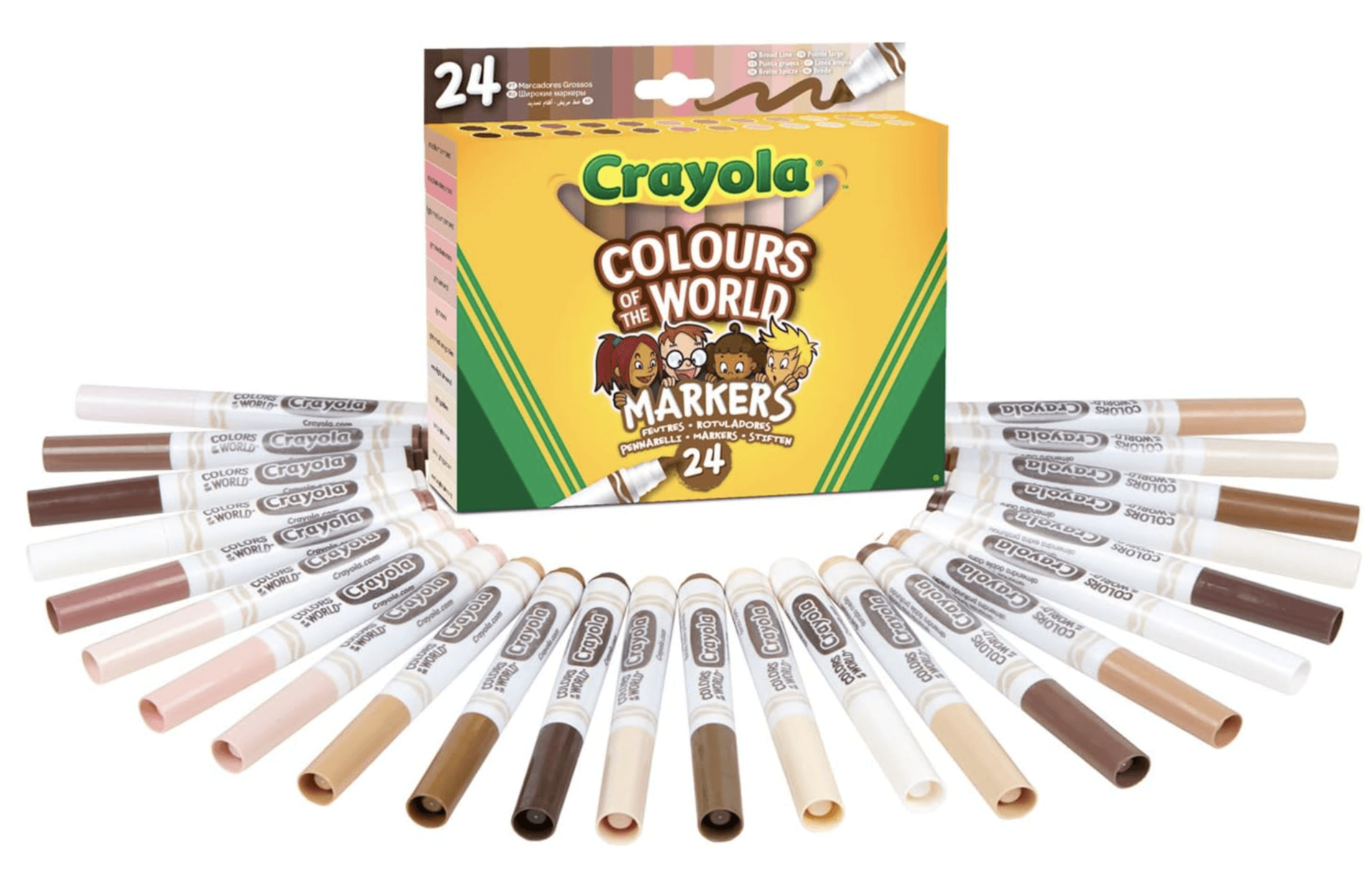 Crayola Washable Maxi Tip Markers Colors of The World