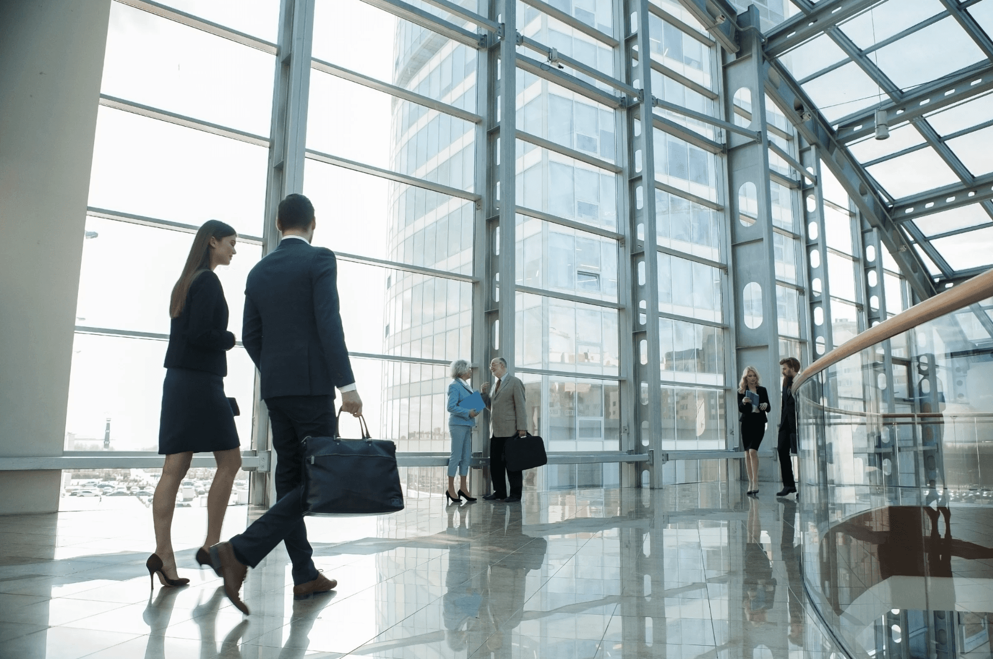 Professional office environment showcasing organized business operations and financial workflow