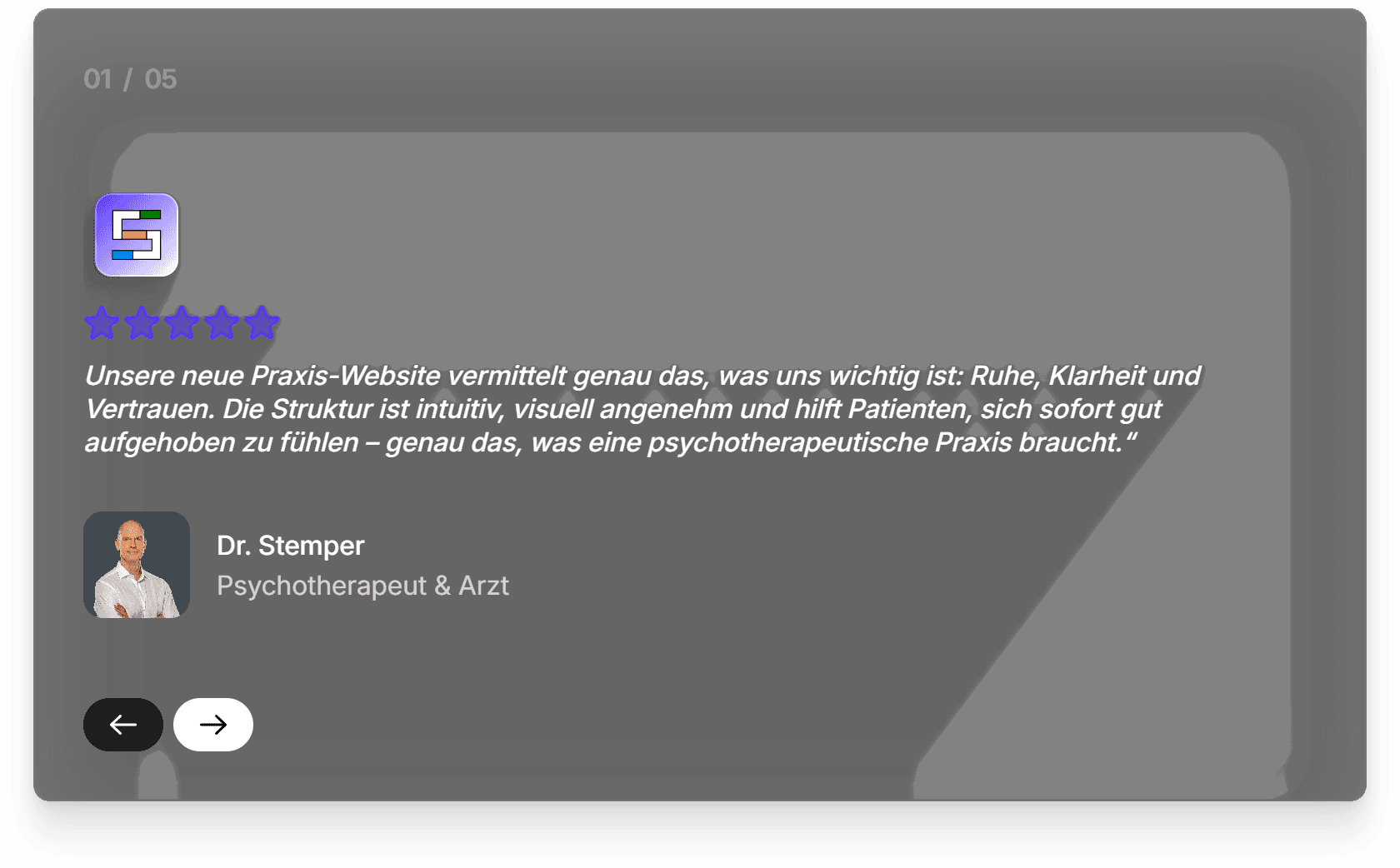 ein beispiel für einen footer - der footer von blaq nexus