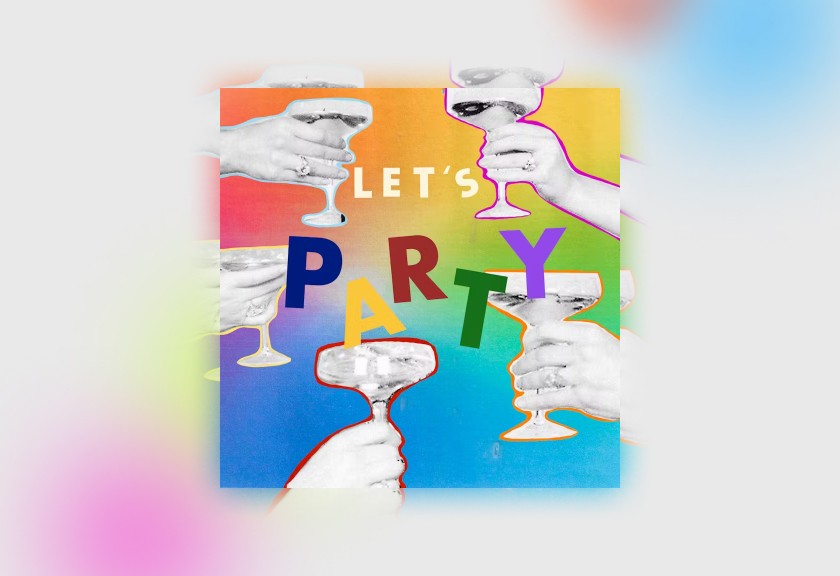 Playful, glowing digital baby shower invitation with a mint-green heart cameo design and neon accents.