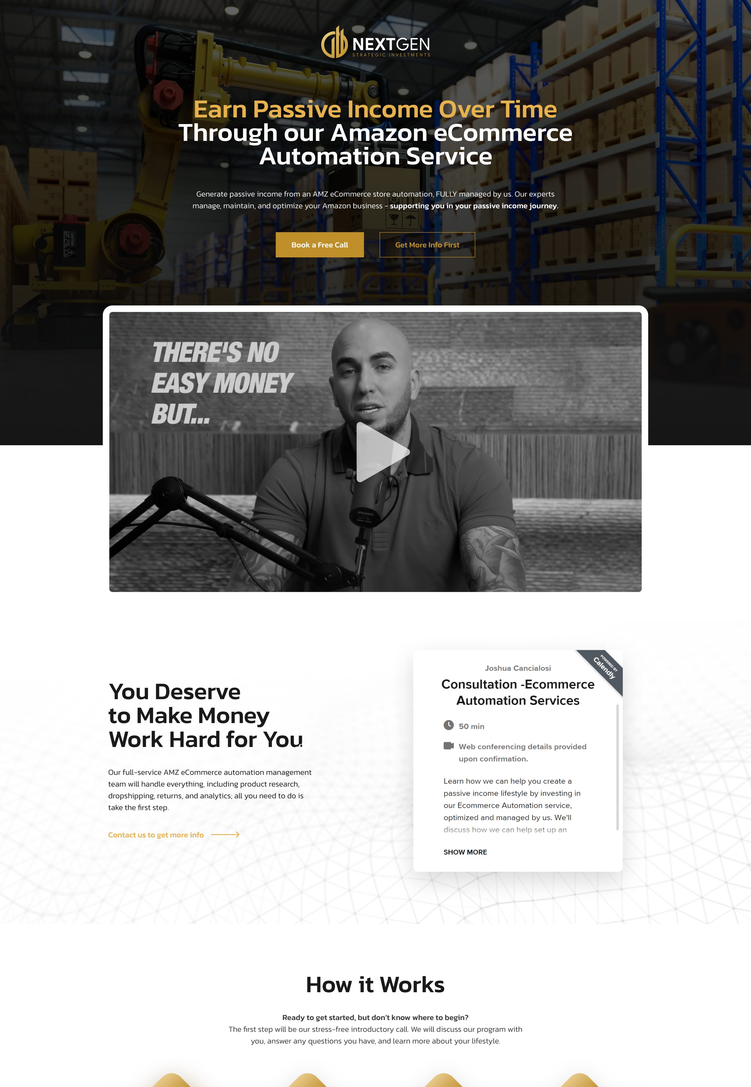 Next Gen landing page