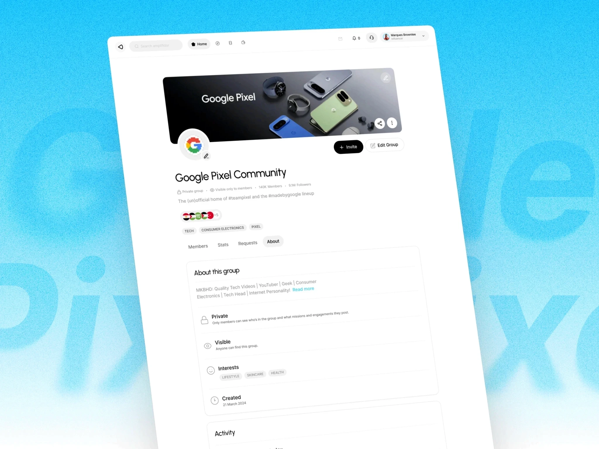 Amplifidor — Community Groups visual 15