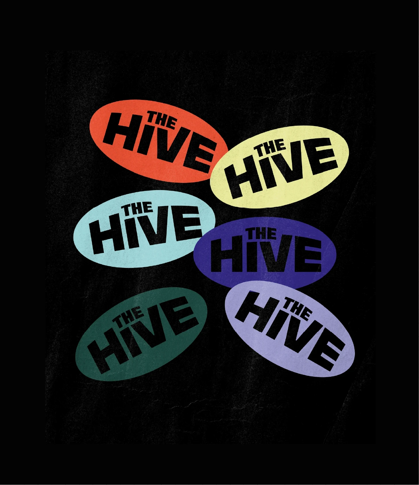 Déclinaisons colorées du logo The Hive
