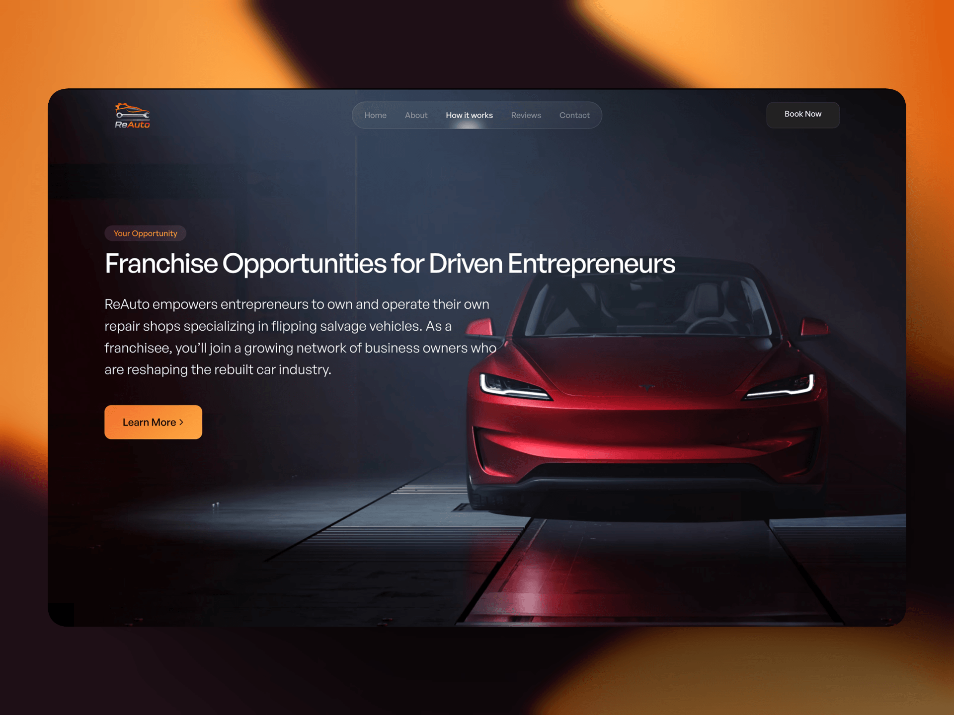 Reauto Framer project mockup 3