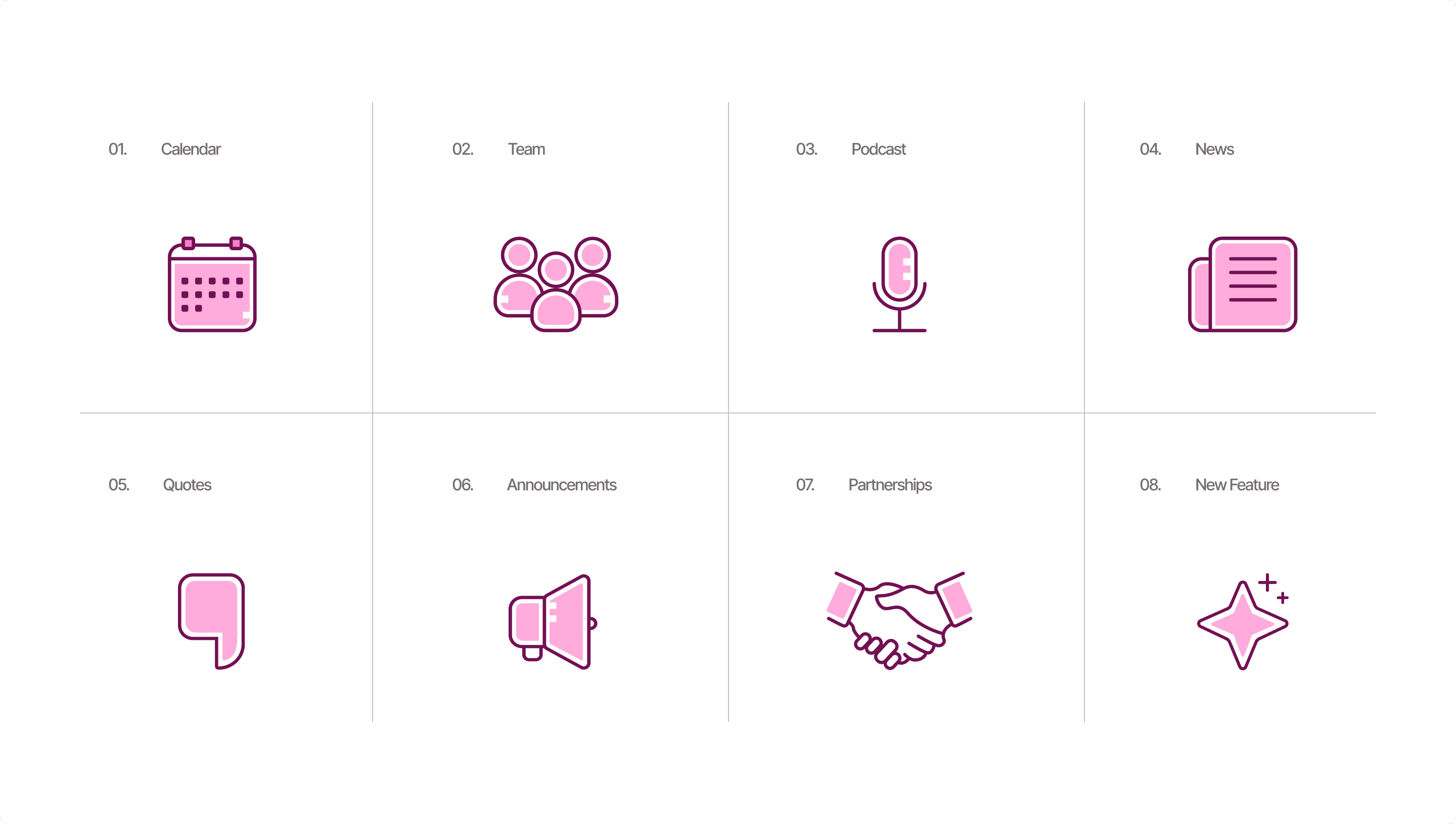 Icon design for social media highlight