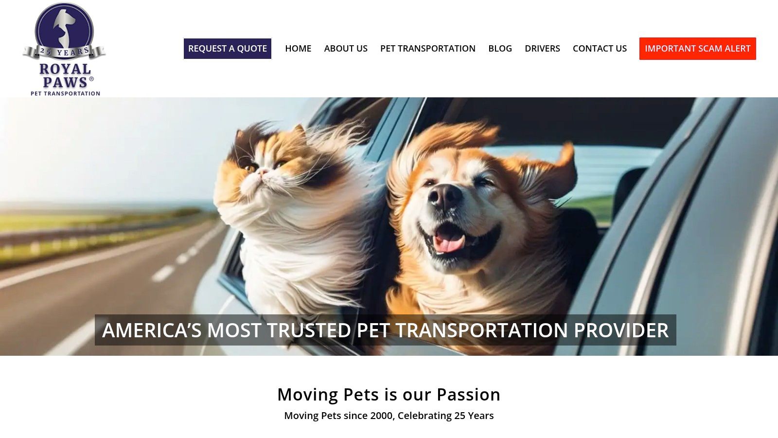 Royal Paws Pet Transportation