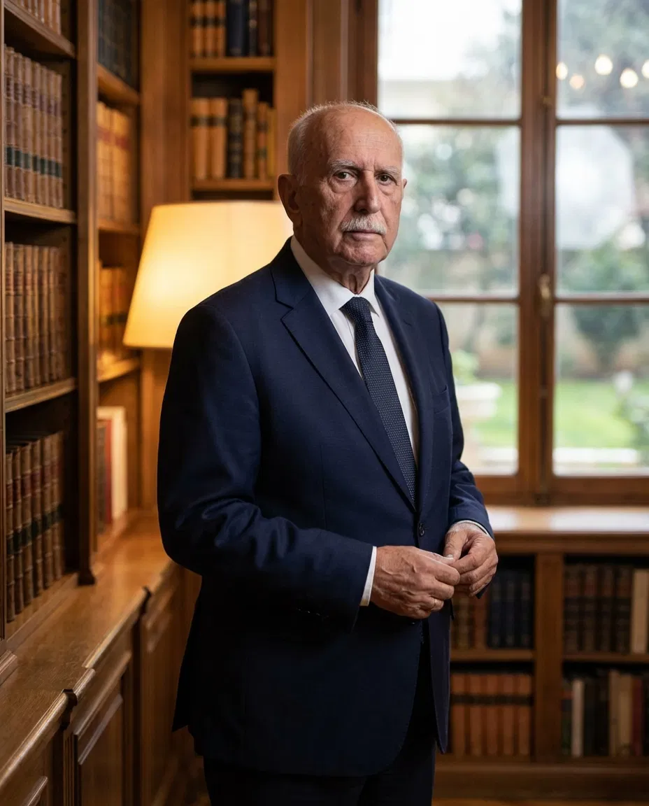 Portrait of journalist Giorgos Papadakis.