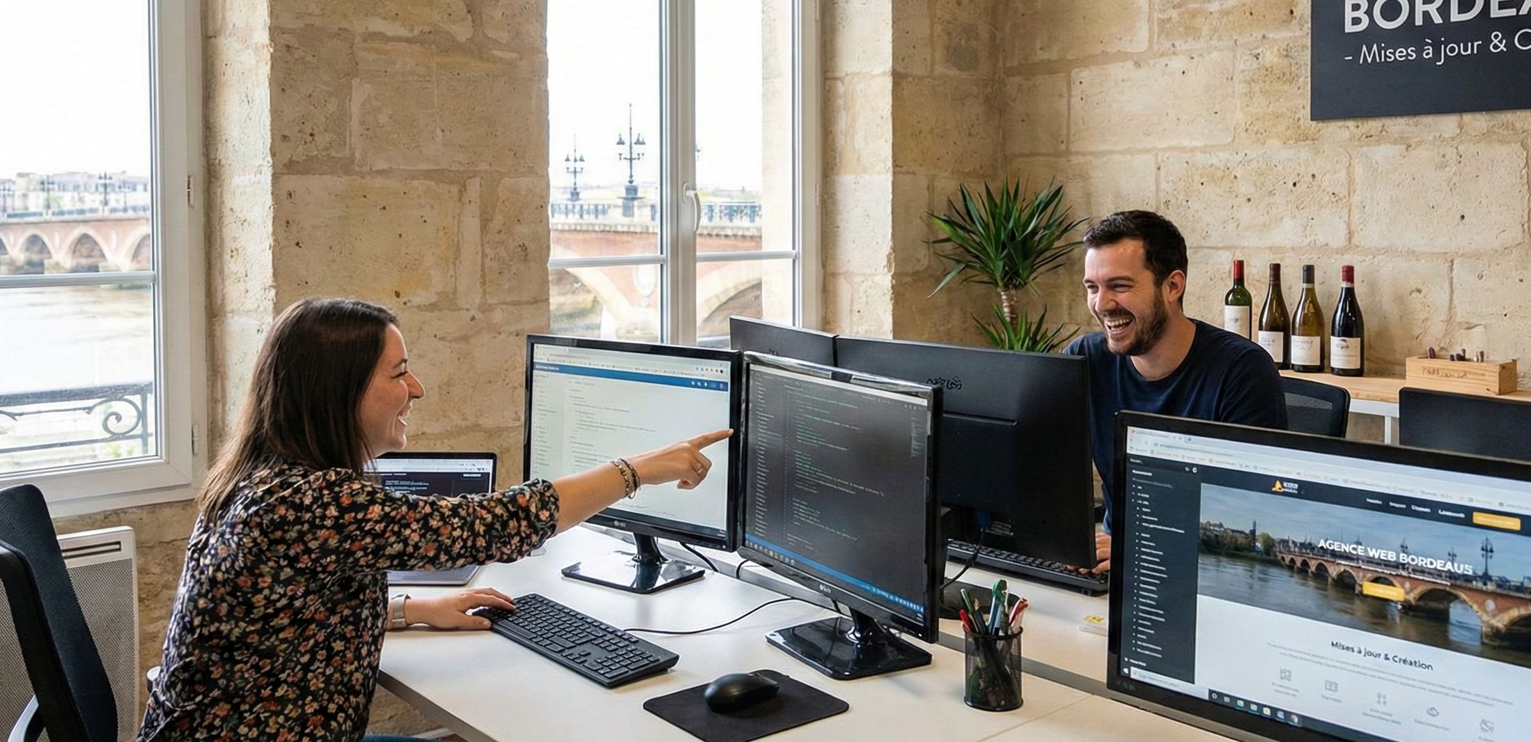 une agence à bordeaux qui travaillent sur les mises à jour de site web