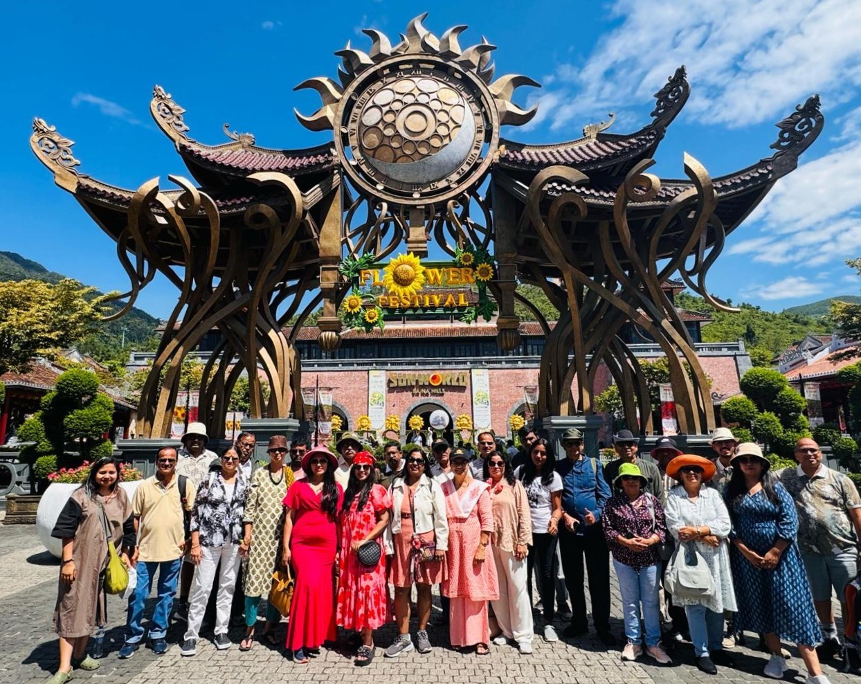 a large stone sculpture with Great Sphinx of Giza in the background