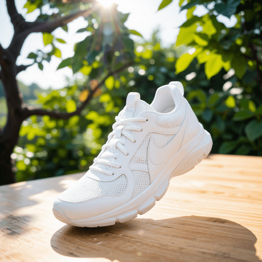 product photography of a pair of athletic shoes