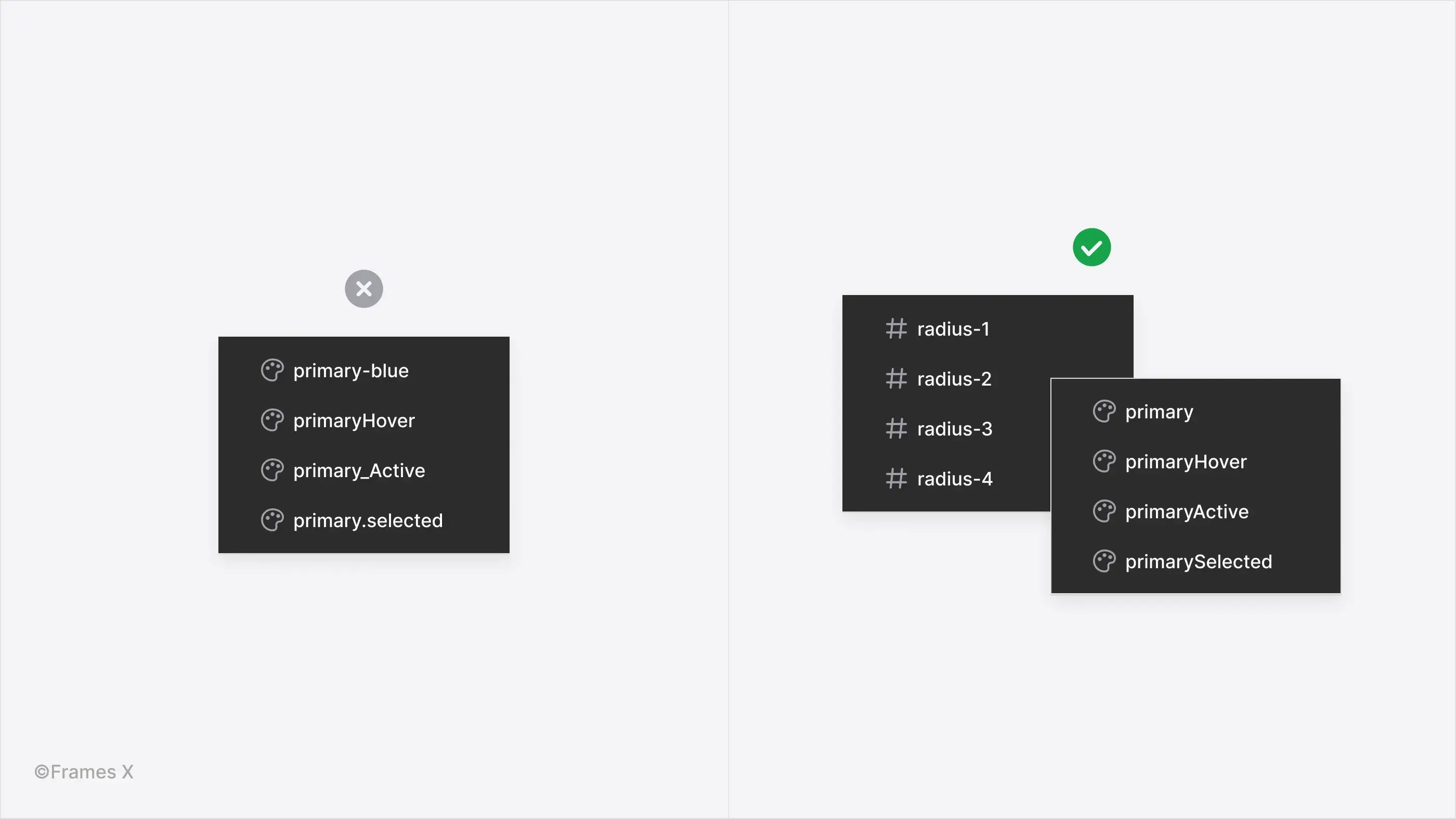 Figma variables naming