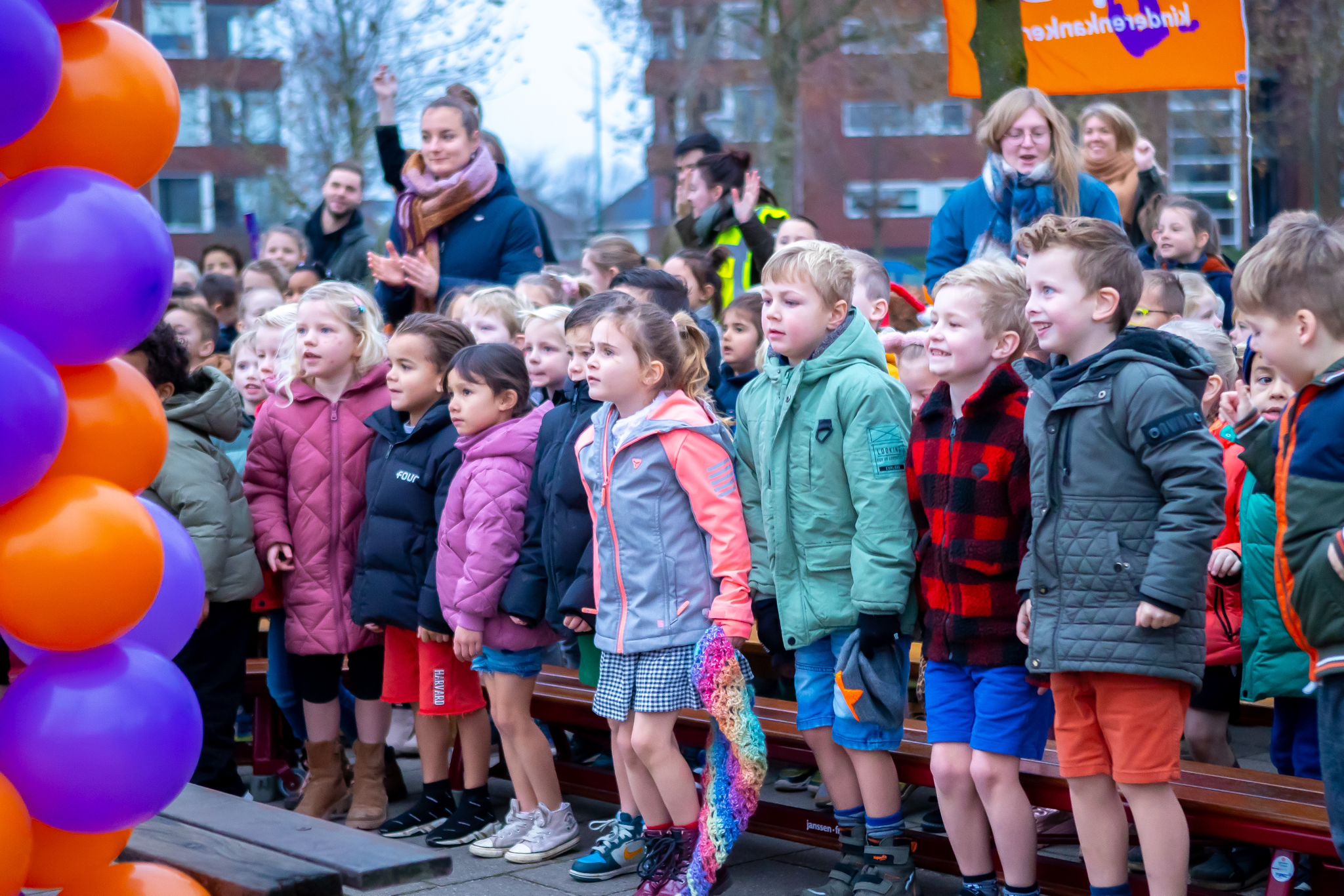 Kinderen in korte broek