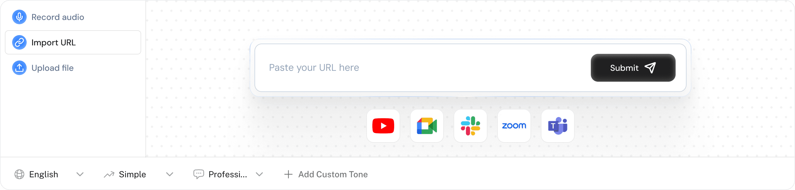 Notize App Import URL