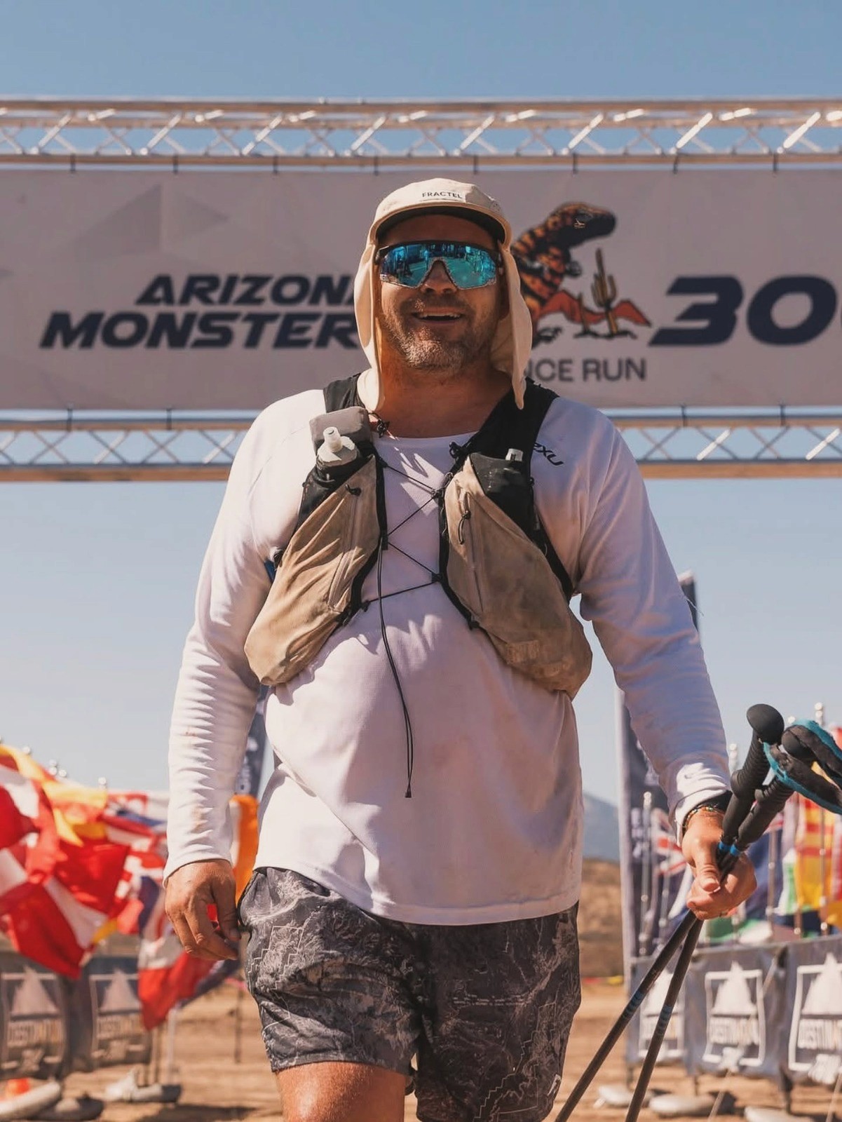 Ben after an ultramarathon in Arizona