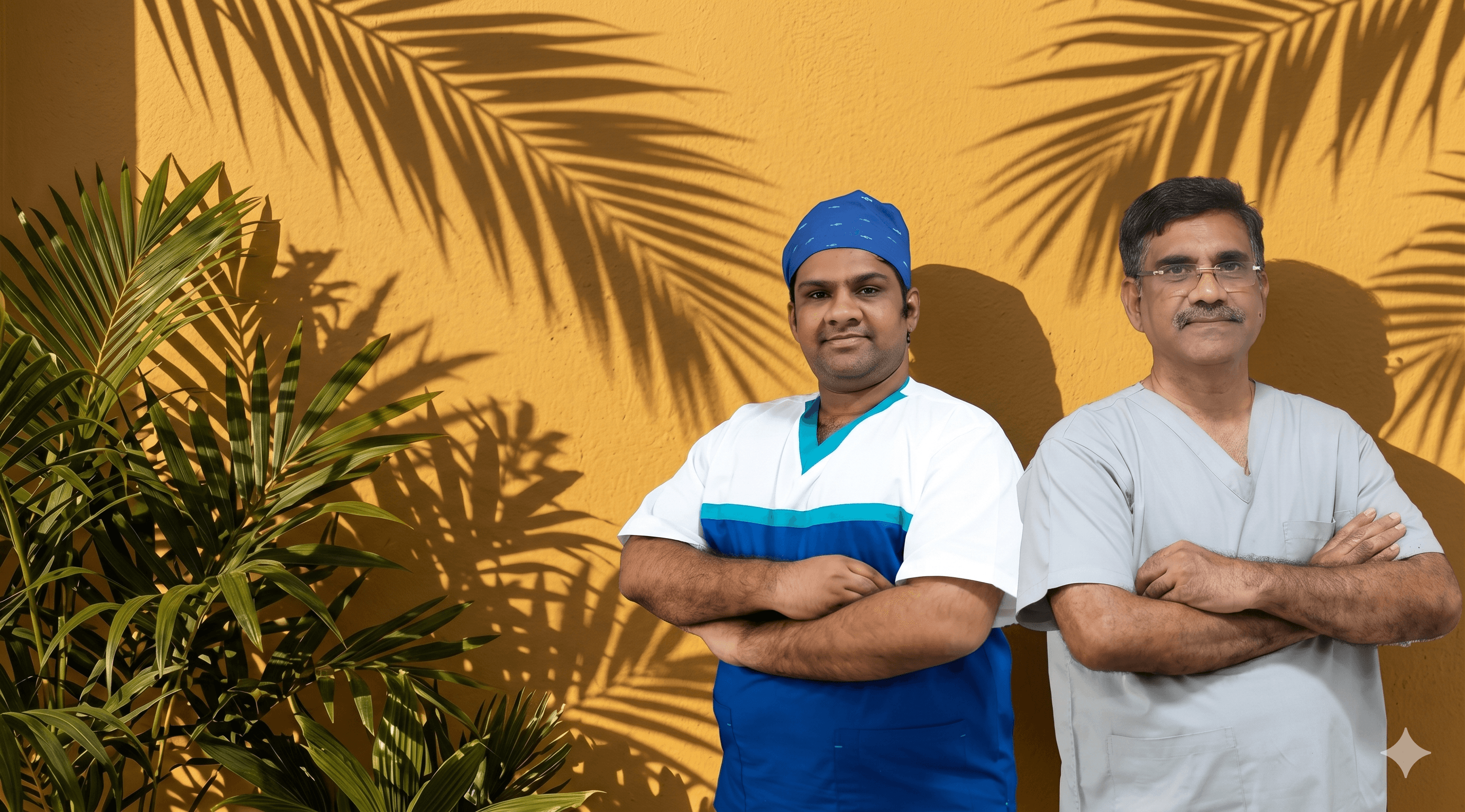 Person smiling warmly in sunlight