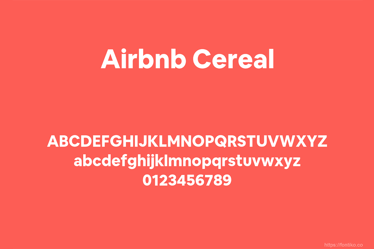 Airbnb's decorative fonts, with lowercase letters, created by their graphic designer